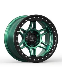 Big Bull Phantom 17X9 Burnt Green W/ Black Ring