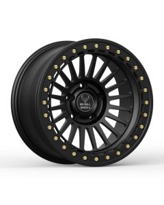 Big Bull Alpha 17X9 Satin Black W/ Black Ring
